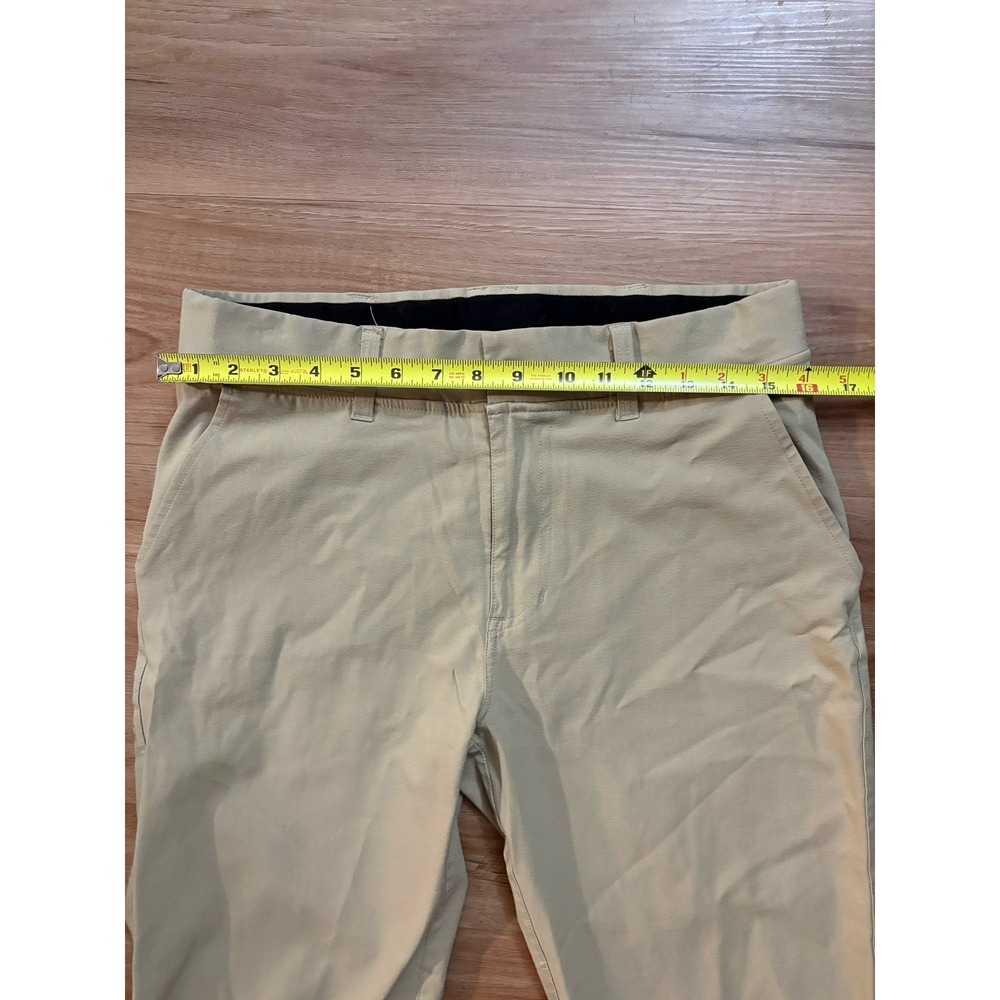 Hylete Chino Pants Mens 32x32 Khaki Beige Golf Performance Wicking Slacks‎ - Picture 5 of 7